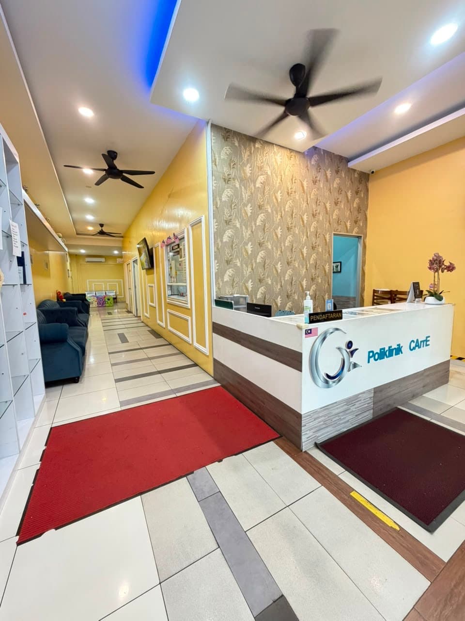 Reception and waiting area